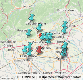 Mappa Via Carlo Moretti, 31044 Montebelluna TV, Italia (12.8035)