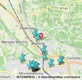 Mappa Via Carlo Moretti, 31044 Montebelluna TV, Italia (1.298)