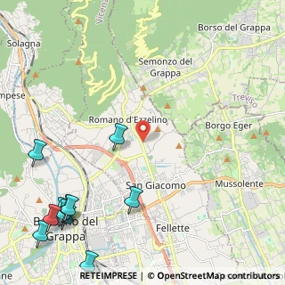 Mappa Via Giovanni Pascoli, 36060 Romano D'ezzelino VI, Italia (3.34455)