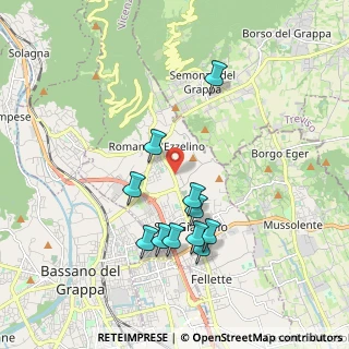 Mappa Via Giovanni Pascoli, 36060 Romano D'ezzelino VI, Italia (1.76091)