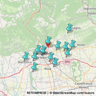 Mappa Via Giovanni Pascoli, 36060 Romano D'ezzelino VI, Italia (6.04714)