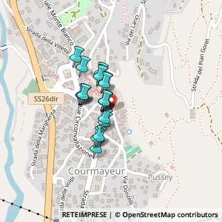 Mappa Via Guglielmo Marconi, 11013 Courmayeur AO, Italia (0.137)