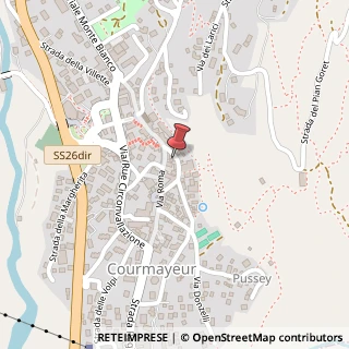 Mappa Via Marconi, 28/a, 11013 Courmayeur, Aosta (Valle d'Aosta)