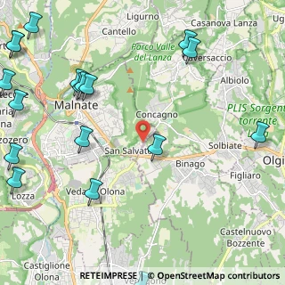 Mappa Via Verri, 21046 Malnate VA, Italia (3.3935)