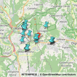 Mappa Via Verri, 21046 Malnate VA, Italia (1.601)