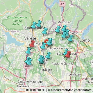 Mappa Via Verri, 21046 Malnate VA, Italia (6.4285)