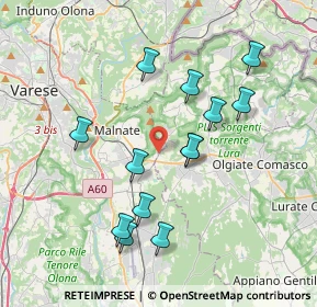 Mappa Via Verri, 21046 Malnate VA, Italia (3.59923)