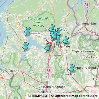 Mappa Via alle Cascine, 21100 Varese VA, Italia (5.34182)