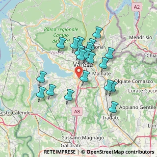 Mappa Via alle Cascine, 21100 Varese VA, Italia (6.2045)