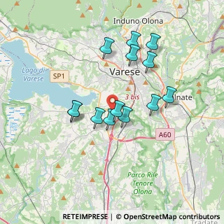 Mappa Via alle Cascine, 21100 Varese VA, Italia (3.12077)