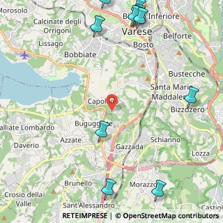 Mappa Via alle Cascine, 21100 Varese VA, Italia (3.31167)