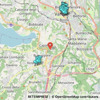 Mappa Via alle Cascine, 21100 Varese VA, Italia (2.97455)