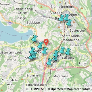 Mappa Via alle Cascine, 21100 Varese VA, Italia (1.834)