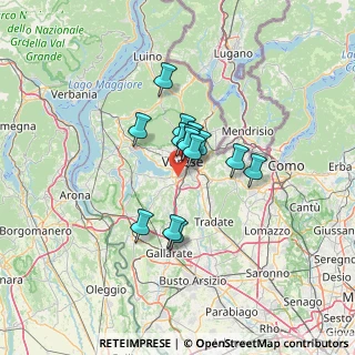Mappa Via alle Cascine, 21100 Varese VA, Italia (8.58643)