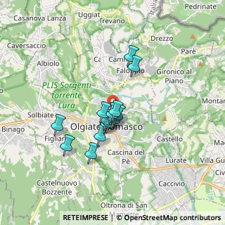 Mappa Via Primo Maggio, 22077 Olgiate Comasco CO, Italia (1.215)