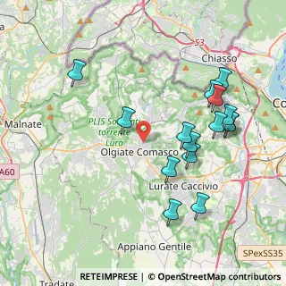 Mappa Via Primo Maggio, 22077 Olgiate Comasco CO, Italia (4.09333)