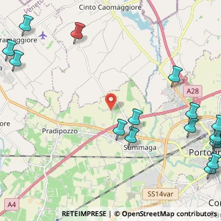 Mappa Via Pramorin, 30026 Portogruaro VE, Italia (3.46647)