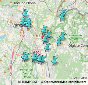 Mappa Via Milano, 21046 Malnate VA, Italia (3.593)