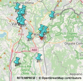 Mappa Via Milano, 21046 Malnate VA, Italia (4.54059)