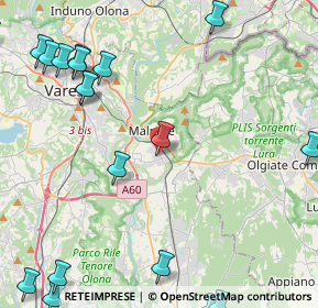 Mappa Via Milano, 21046 Malnate VA, Italia (6.507)