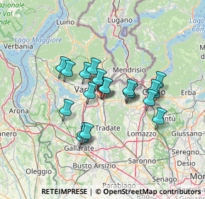 Mappa Via Milano, 21046 Malnate VA, Italia (10.463)