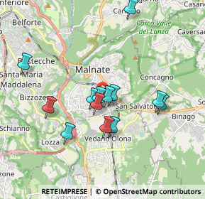 Mappa Via Milano, 21046 Malnate VA, Italia (1.57385)