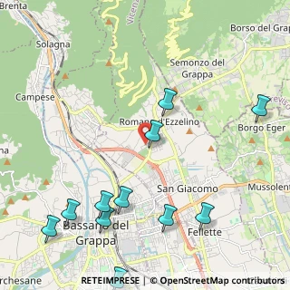 Mappa Via Firenze, 36060 Romano D'ezzelino VI, Italia (2.71545)