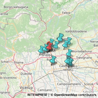 Mappa Via Firenze, 36060 Romano D'ezzelino VI, Italia (8.83)