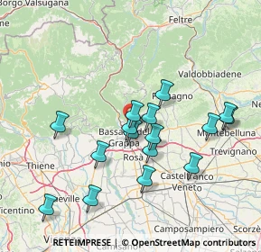 Mappa Via Firenze, 36060 Romano D'ezzelino VI, Italia (13.83313)