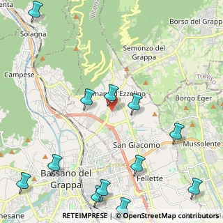 Mappa Via G. Giusti, 36060 Romano D'ezzelino VI, Italia (3.0025)