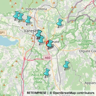 Mappa Via Friuli, 21046 Malnate VA, Italia (3.6475)