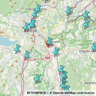 Mappa Via Friuli, 21046 Malnate VA, Italia (5.935)