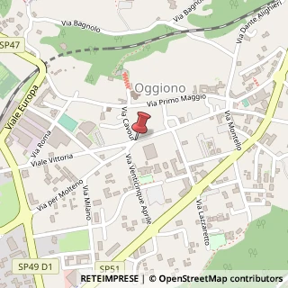Mappa Via Marco D'Oggiono, 29, 23848 Oggiono, Lecco (Lombardia)