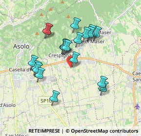 Mappa Via Raffaello Sanzio, 31010 Maser TV, Italia (1.63)