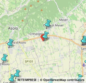 Mappa Via Raffaello Sanzio, 31010 Maser TV, Italia (3.46818)