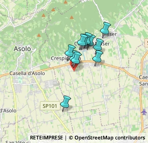 Mappa Via Raffaello Sanzio, 31010 Maser TV, Italia (1.18455)
