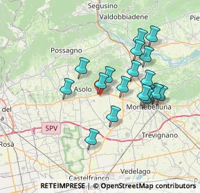 Mappa Via Raffaello Sanzio, 31010 Maser TV, Italia (6.27167)