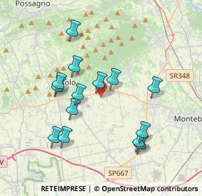 Mappa Via Raffaello Sanzio, 31010 Maser TV, Italia (3.54643)