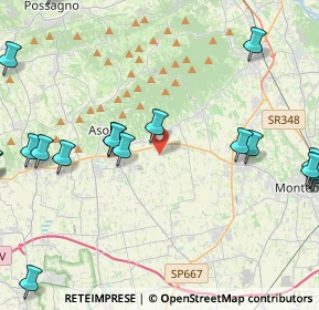 Mappa Via Raffaello Sanzio, 31010 Maser TV, Italia (6.0655)