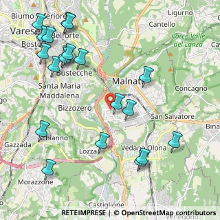 Mappa Via Alfredo di Dio, 21046 Malnate VA, Italia (2.62)