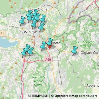 Mappa Via Alfredo di Dio, 21046 Malnate VA, Italia (4.39733)