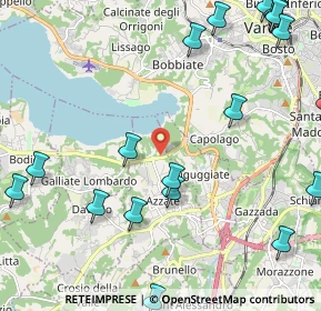 Mappa SP 36, 21022 Azzate VA, Italia (3.0505)