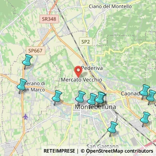 Mappa Via Capo di Monte, 31044 Montebelluna TV, Italia (2.85909)