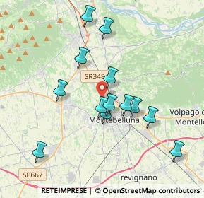 Mappa Via Capo di Monte, 31044 Montebelluna TV, Italia (3.45538)
