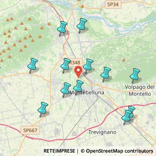 Mappa Via Capo di Monte, 31044 Montebelluna TV, Italia (4.2875)