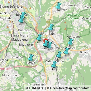 Mappa Via Palermo, 21046 Malnate VA, Italia (1.81692)