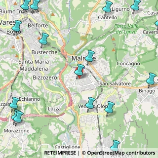 Mappa Via Palermo, 21046 Malnate VA, Italia (3.52235)