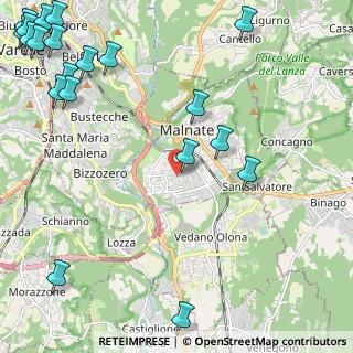 Mappa Via Palermo, 21046 Malnate VA, Italia (3.4535)