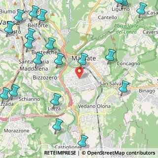 Mappa Via Palermo, 21046 Malnate VA, Italia (3.2335)