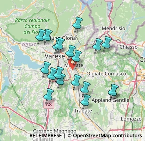 Mappa Via Palermo, 21046 Malnate VA, Italia (6.39579)